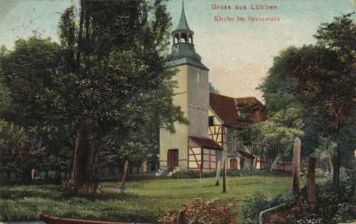 Lübben im Spreewald, county Dahme-Spreewald, Brandenburg, Germany, view from about 1910, digital