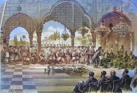 Reception of the Governor General of India by the Rajah of Lucknow