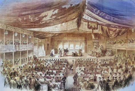theatrical performance in Osaka theater