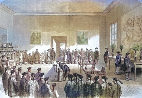 a Chinese wedding around 1869 in Shanghai