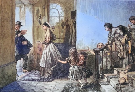 the arrival of the letter carrier at the castle