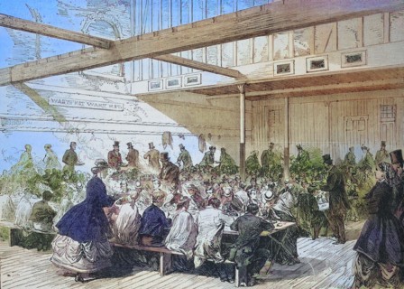 Banquet for poor children in St. Giles parish