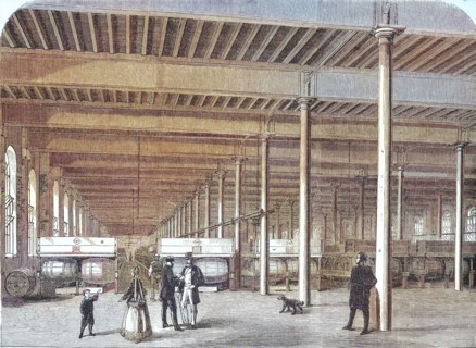 Cask store of the Allsopp Brewery in Burton upon Trent