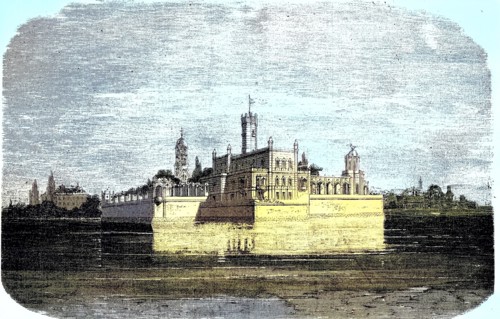 Montfort Castle on Lake Constance in 1869