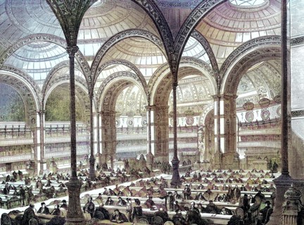 The new reading room in the royal library in Paris