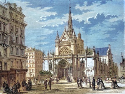 The Catholic parish church of Saint-Laurent in Paris was begun in the 15th century in the late Gothic style and completed in the 18th century