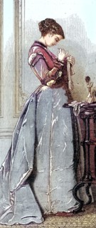 Woman doing sewing work