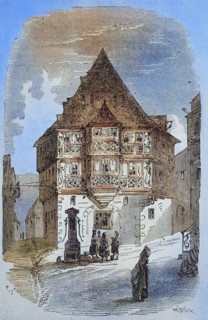 The Hotel zum Riesen in Miltenberg in 1869