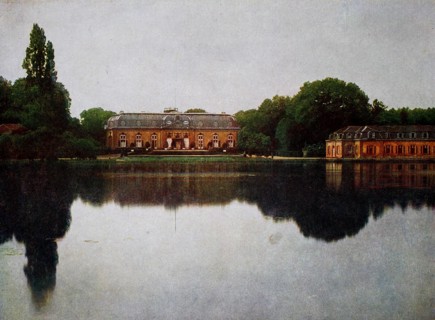Benrath Castle near Düsseldorf in 1910, North Rhine-Westphalia, Germany, photograph, digitally