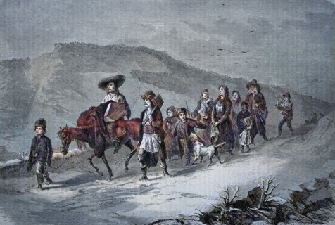 Gypsy burial in Transylvania