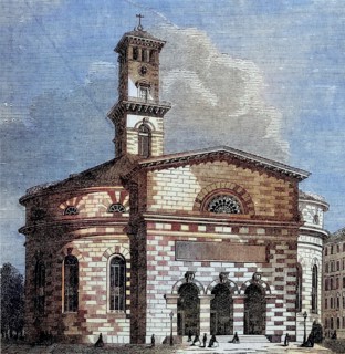 die Evangelische Kirche, Matthäus-Kirche, in München, Bayern, Deutschland, Die alte Matthäus-Kirche
