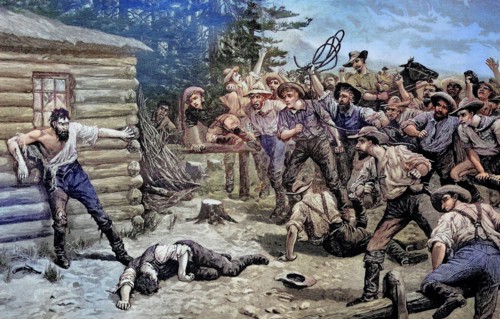 Lynchjustiz im Jahr 1880 in Amerika