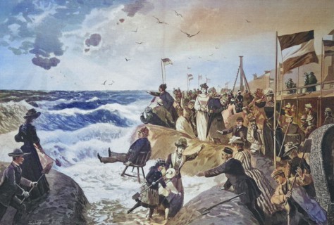 Sommerurlauber am Strand von Westerland auf Sylt
