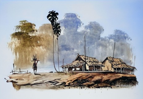Fisherman returns with his catch