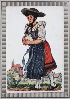 Traditional Costumes In Germany In The 19Th Century