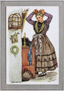 Traditional Costumes In Germany In The 19Th Century