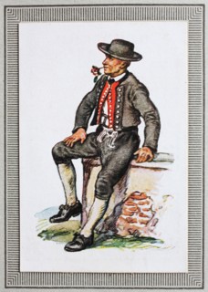 Traditional Costumes In Germany In The 19Th Century