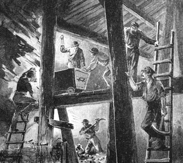 Labor At Work In A Mine