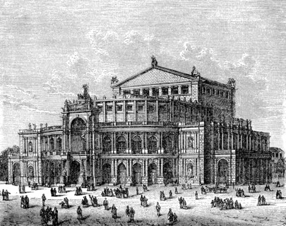 The Court Theater In Dresden In 1870