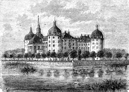The Royal Hunting Lodge Moritzburg In 1870