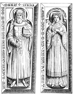 Konrad I Von Wettin And His Wife Luitgard Von Ravenstein (Around 1104 To 19 June 1146