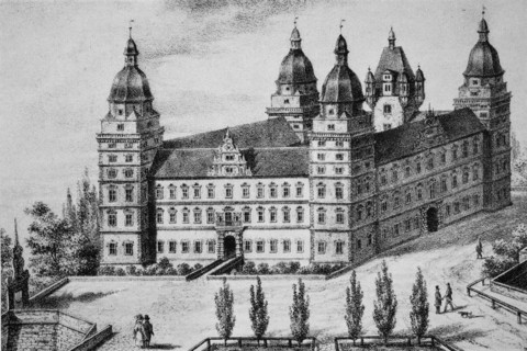 Historical View Of Aschaffenburg Castle