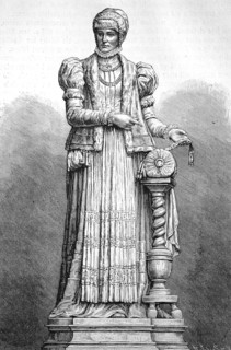 Monument To Barbara Uttmann In Annaberg
