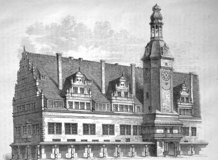 The Town Hall In Leipzig In Its Original Design