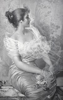 Young Woman In Tulle Dress