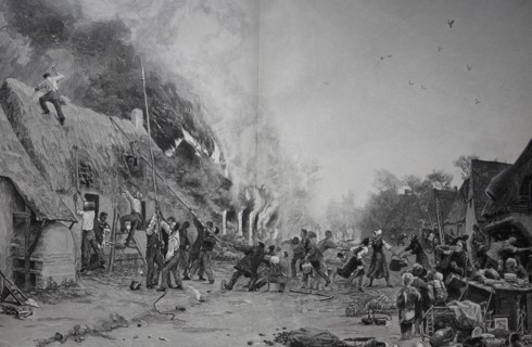 Great Fire In A Village