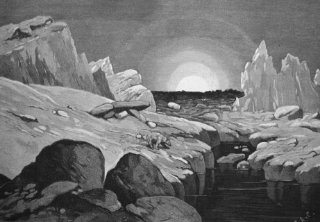 Sunrise In The Polar Landscape