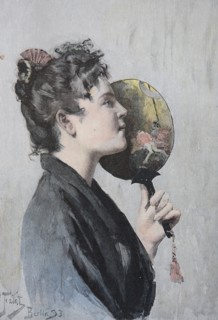 Woman In A Japanese Costume
