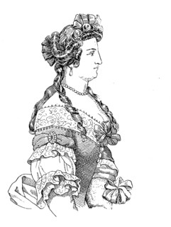 Beginning Fontange At The Costume Of A Noble Lady