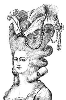 Lady With Hairstyle Coiffuere En Bandeau D'Amour