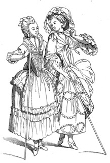 Women From Paris With Promenade Costume