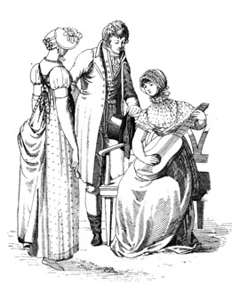 Man And Lady'S Fashion In The Year 1807