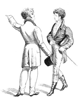 Men Up To Date In Fashion In The Year 1812