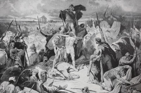Battle Of The Catalaunian Plains In 451