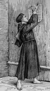Luther'S Theses Are Nailed On The Door Of All Saints' Church