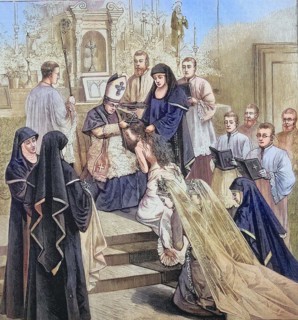 Clothing And Hair Cutting Of The New Nuns In The Benedictine Order