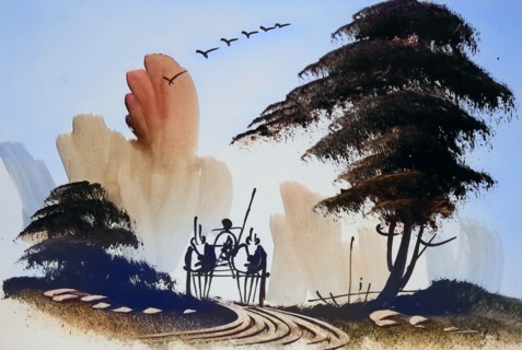 Farmer With Team Of Horses