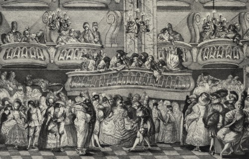 Masquerade Ball at the Coliseo del Principe.