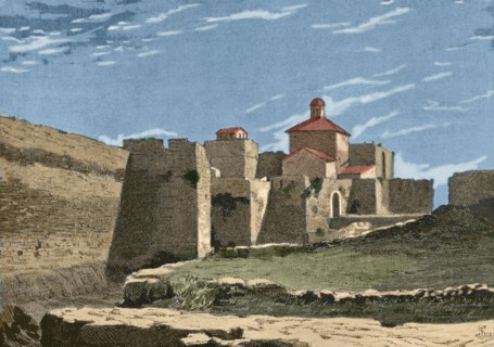 Medieval city walls.