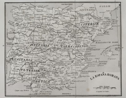 Map of Roman Hispania.