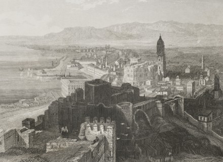 Malaga. Panoramic view of the city.