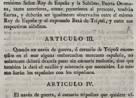 Treaty of peace and amity.