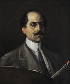 Self-portrait, by Eugenio Lucas Villaamil.