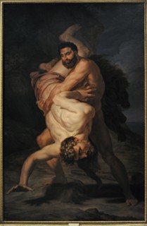 Heracles and Antaeus.