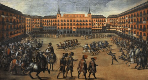Festivities in the Plaza Mayor.