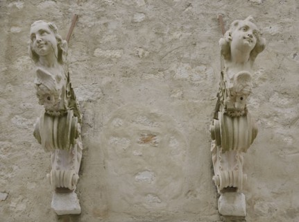 Corbels with angels.